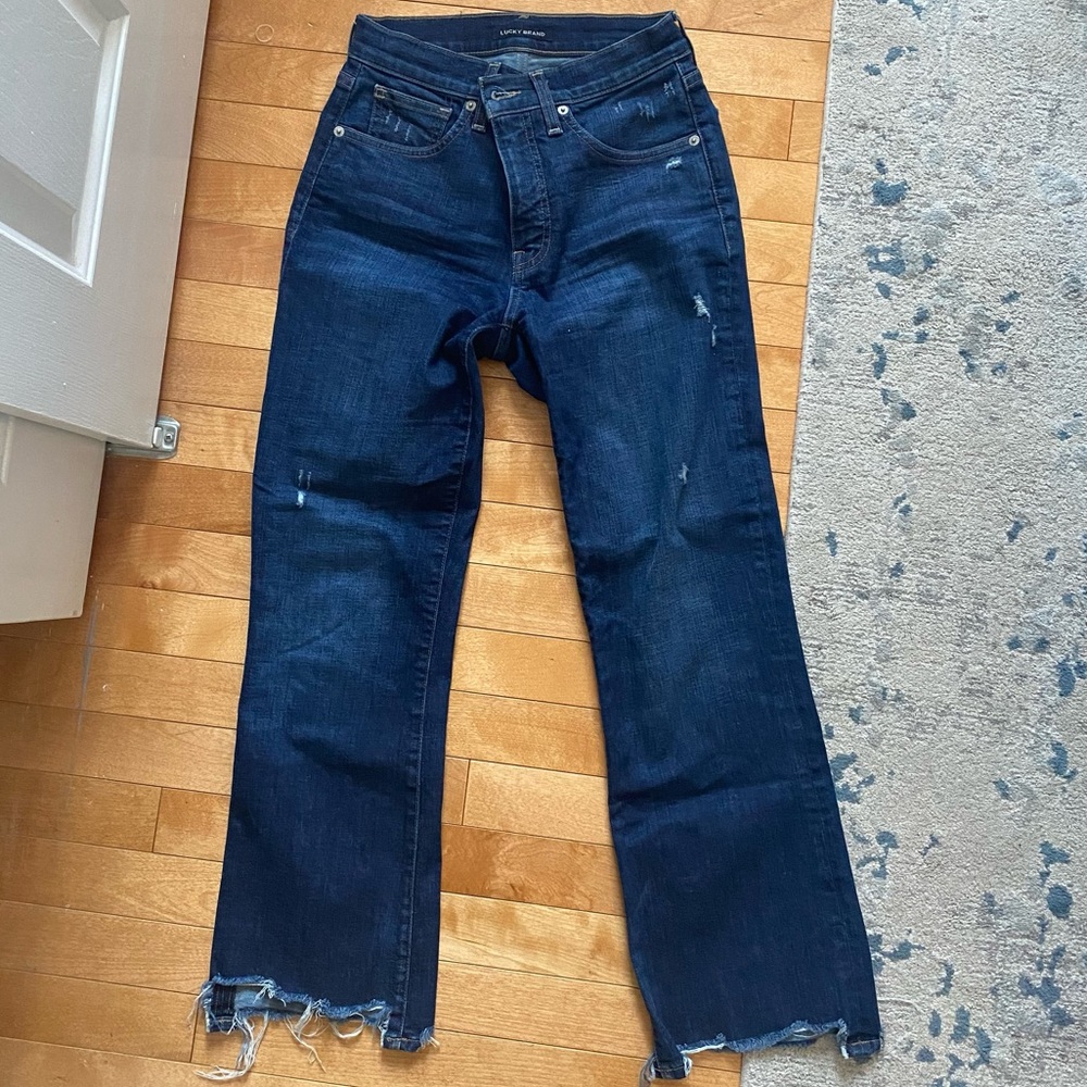 Lucky Brand High Rise Crop Flare Jeans